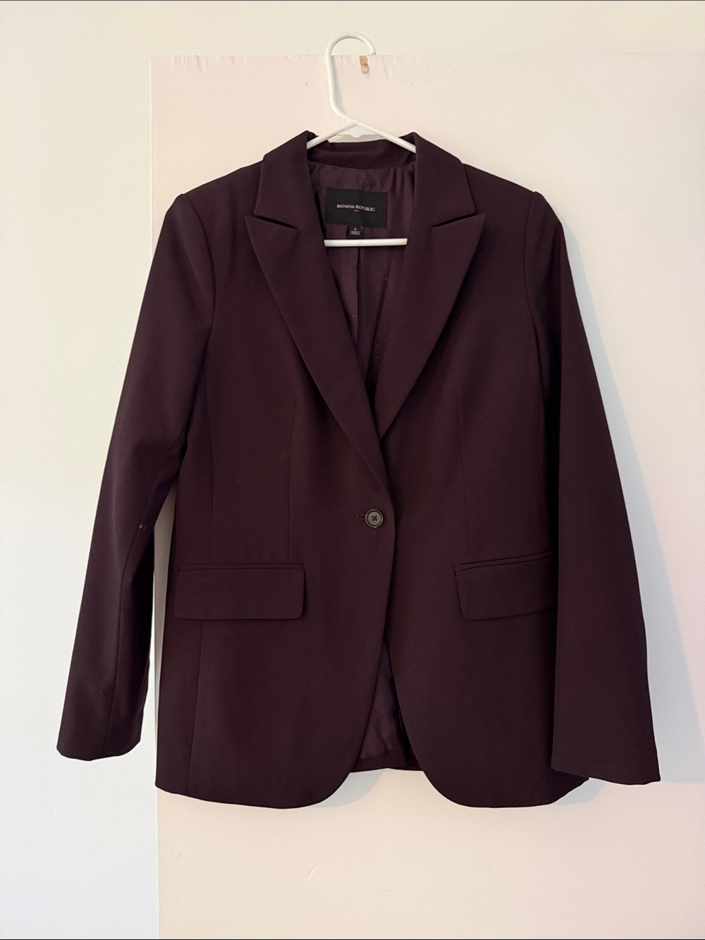 Banana Republic Women's Dark Brown Single-Button Blazer